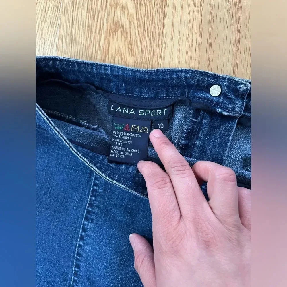 Vintage Lana Sport maxi skirt jeans Size 10 - Picture 3 of 9